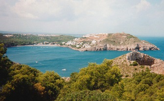 A street view of cala montgó of l’Estartit